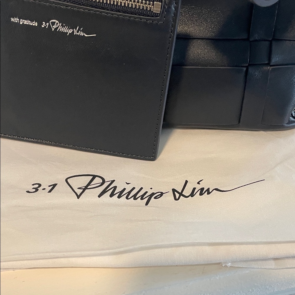 Phillip Lim Black Woven Leather Tote Bag - Picture 7 of 9